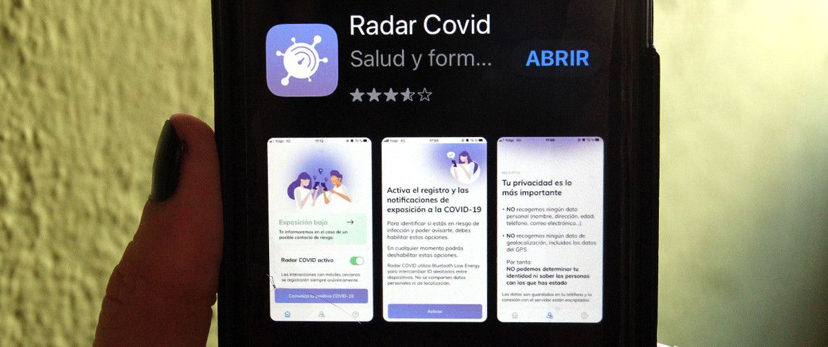 Aplicación Radar Covid para el rastreo de contagios