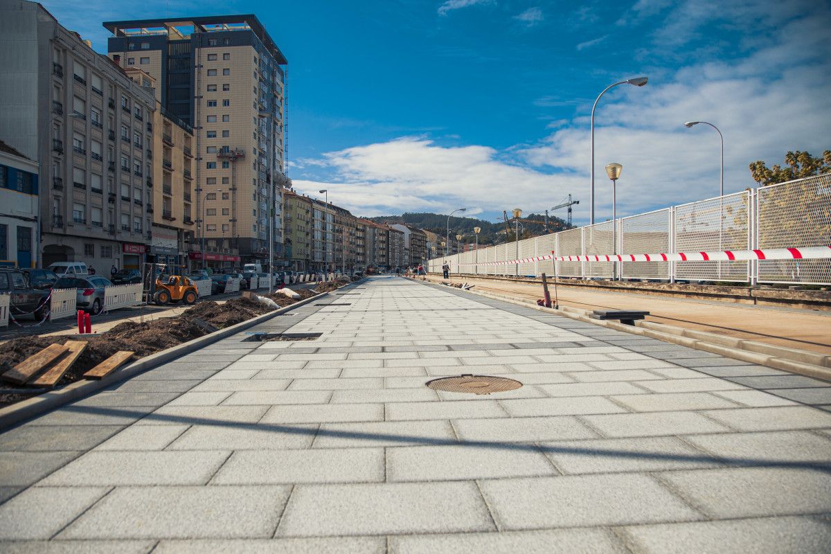 Obras na Avenida de Ourense