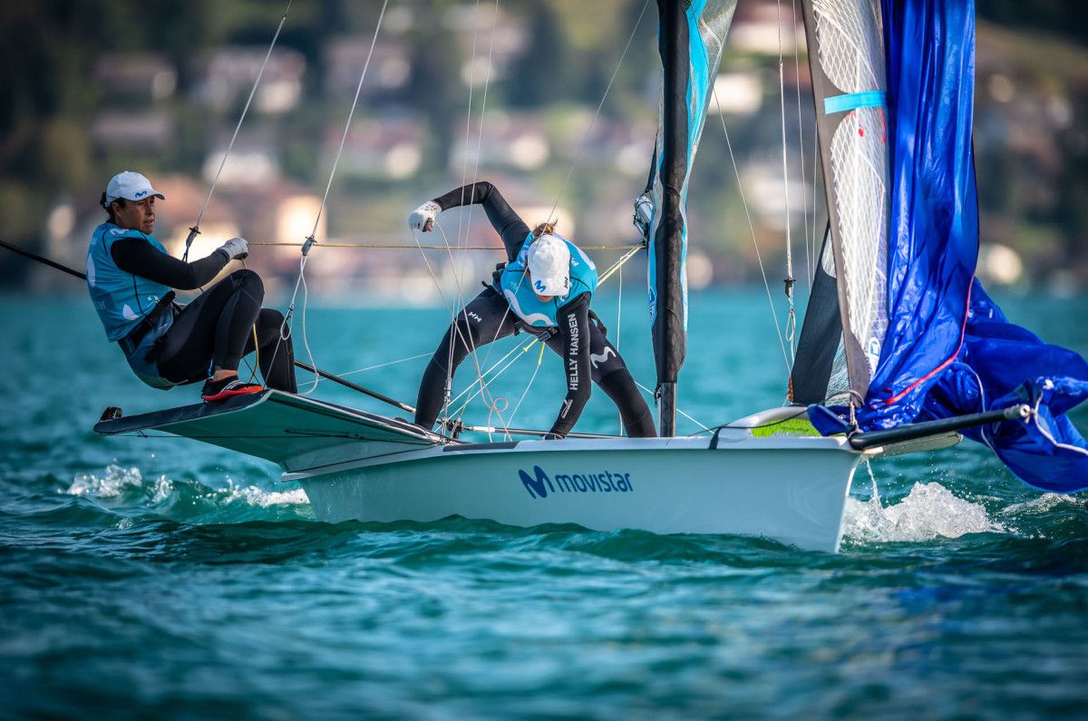 Támara Echegoyen e Paula Barceló no Europeo de 49er FX en Austria