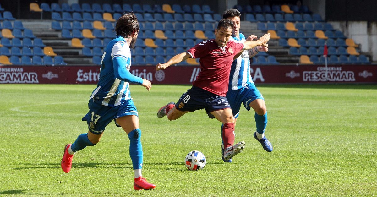 Charles, no amigable entre Pontevedra e Deportivo en Pasarón de la temporada 20-21