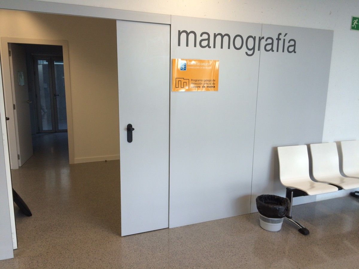 Sala de mamografías del centro de salud de A Parda, en Pontevedra