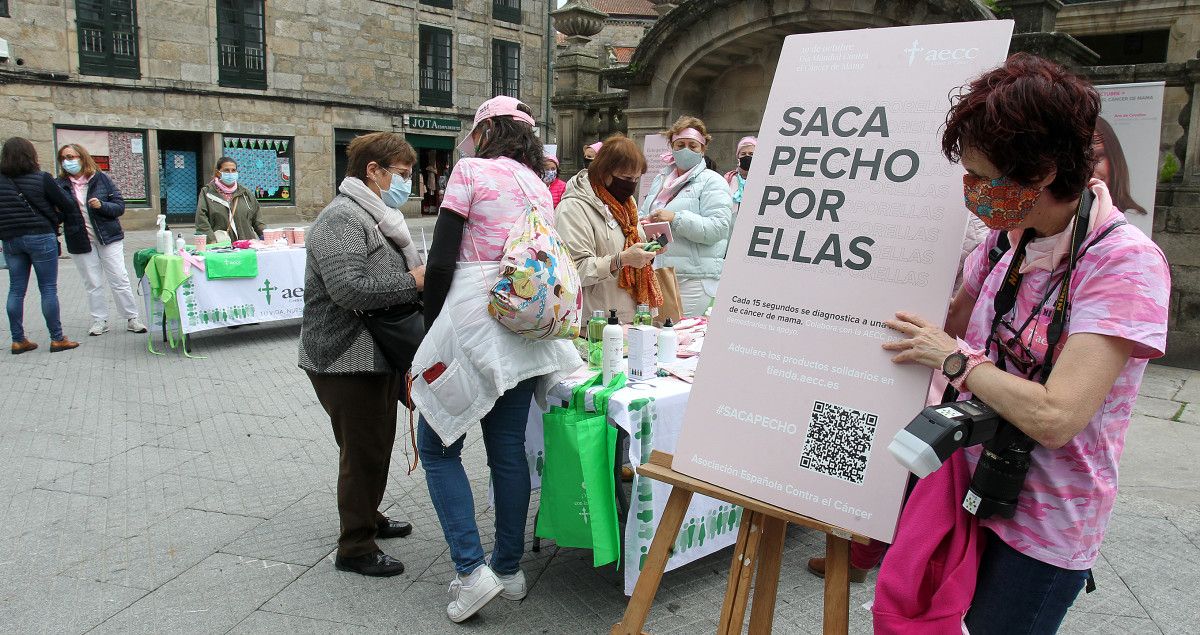 Pontevedra conmemora o día mundial contra o cancro de mama