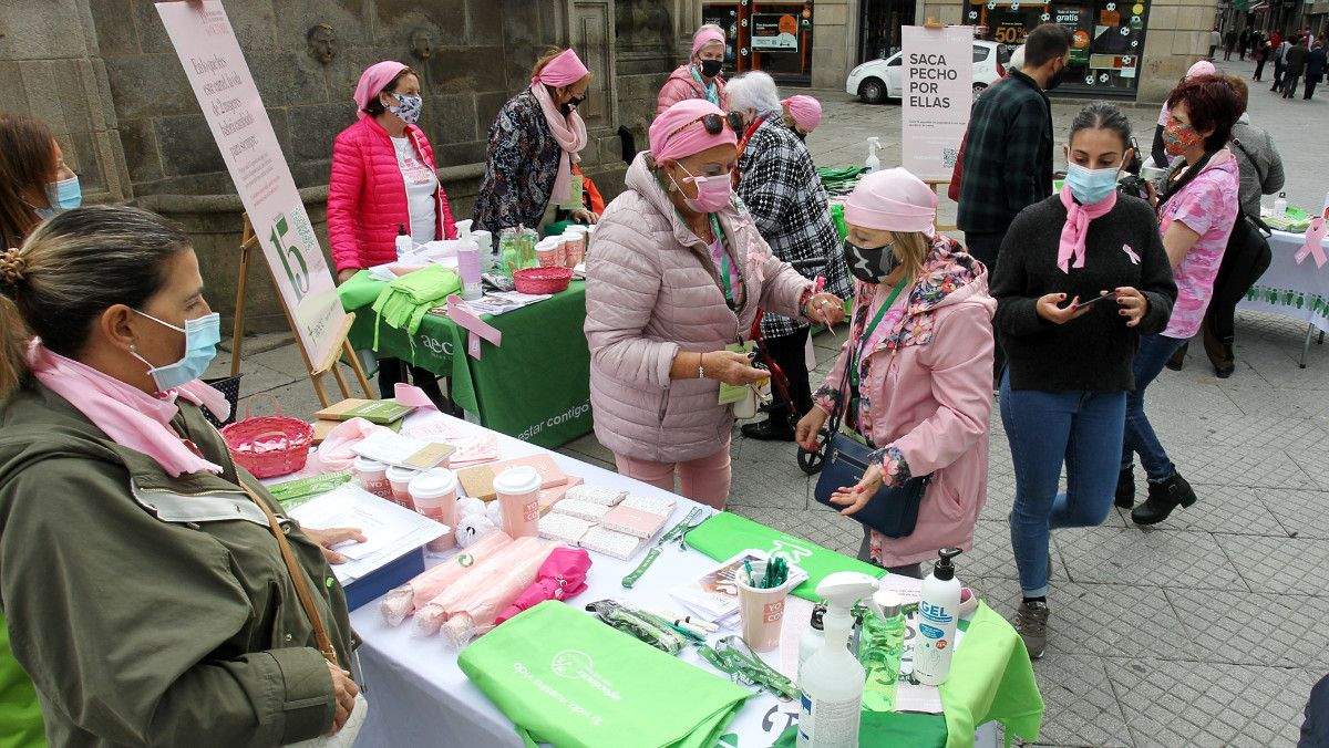 Pontevedra conmemora o día mundial contra o cancro de mama