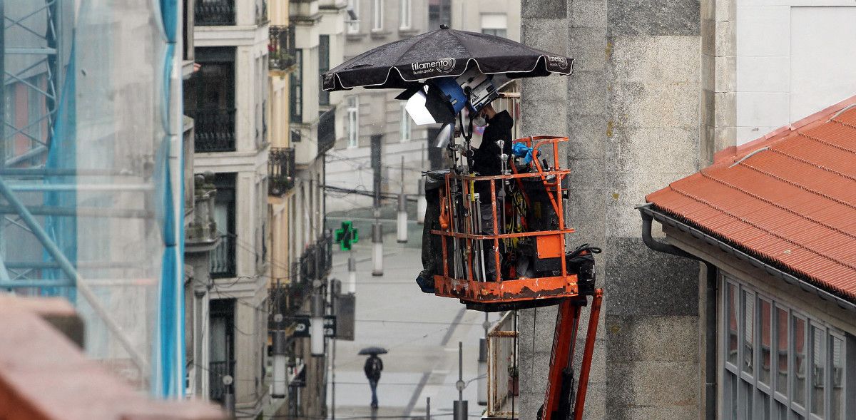 Rodaxe en Pontevedra da serie "Un asunto privado"