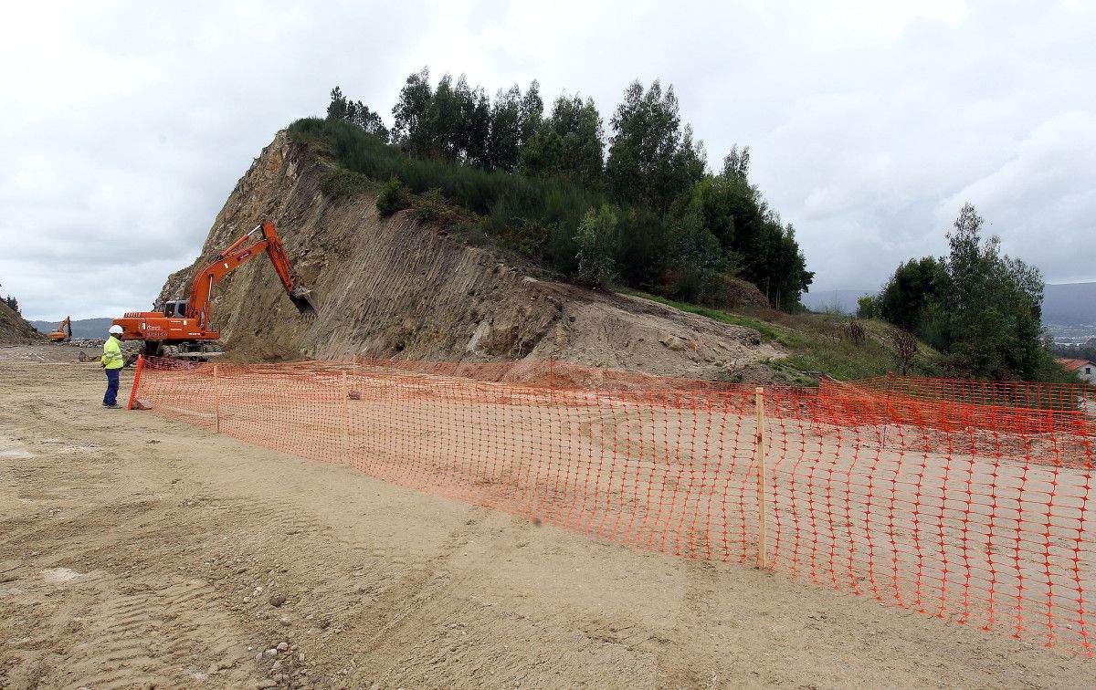 Obras da A-57 no ámbito do río Pintos