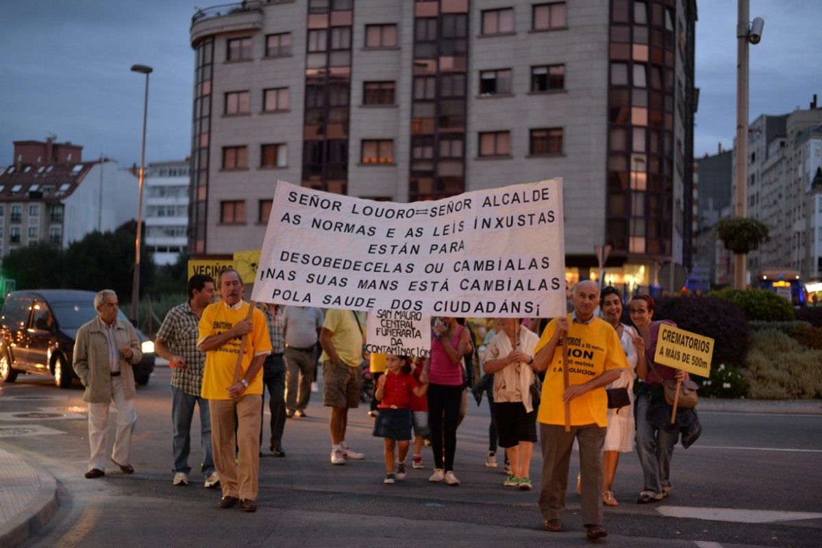 Manifestación da plataforma Non Crematorios Pontevedra Leste