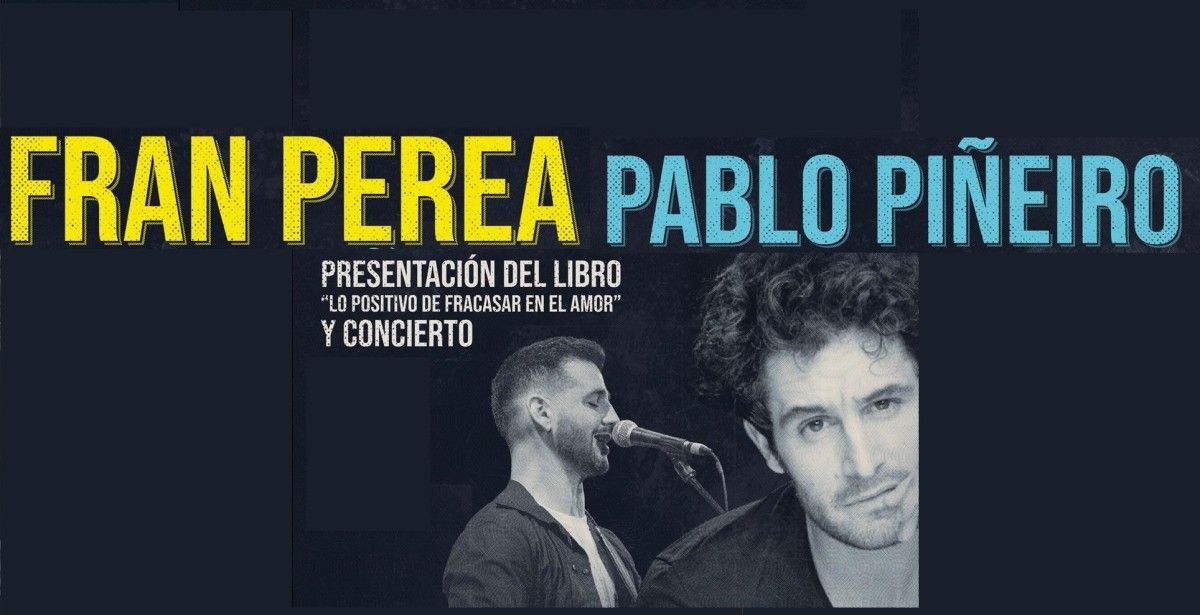 Fran Perea y Pablo Piñeiro estarán el domingo 1 de noviembre en Sanxenxo