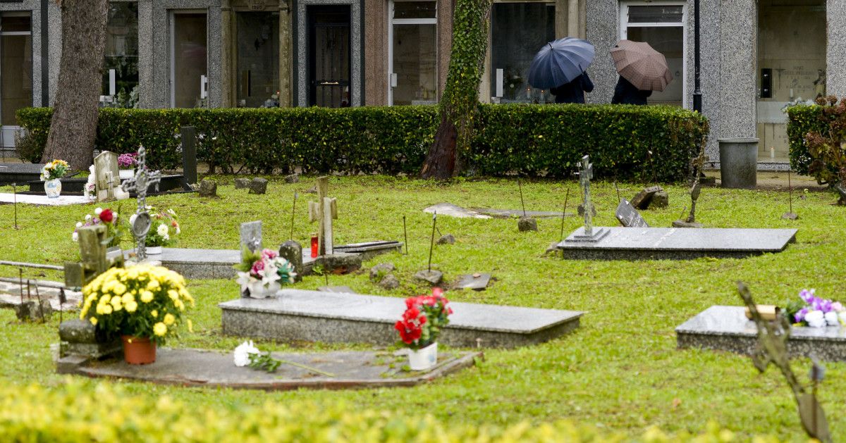 Cementerio de San Mauro en el Día de todos los Santos 2020