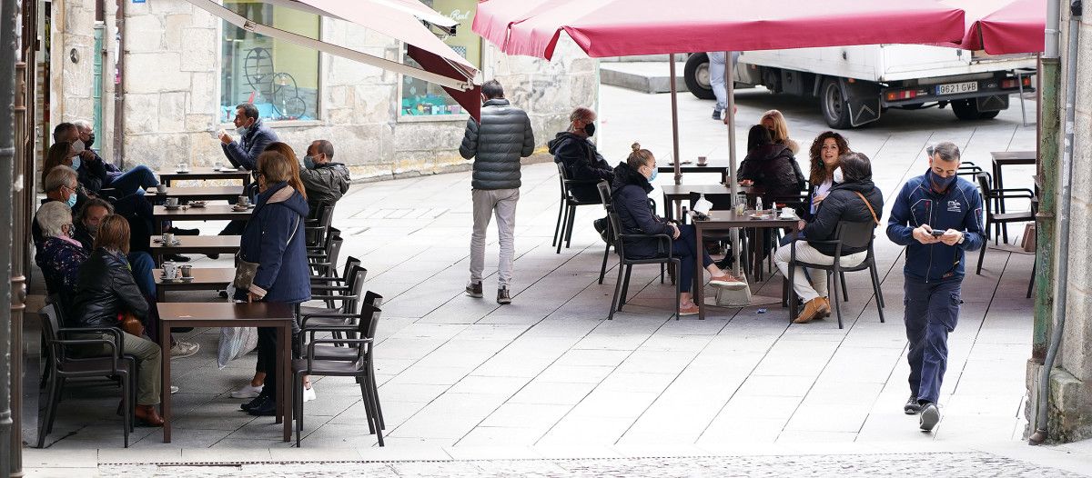 Terraza de hostelería en Pontevedra