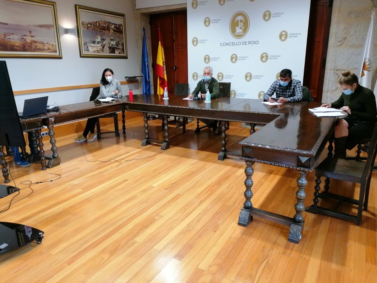 Reunión telemática do goberno local de Poio con representantes da súa hostelería