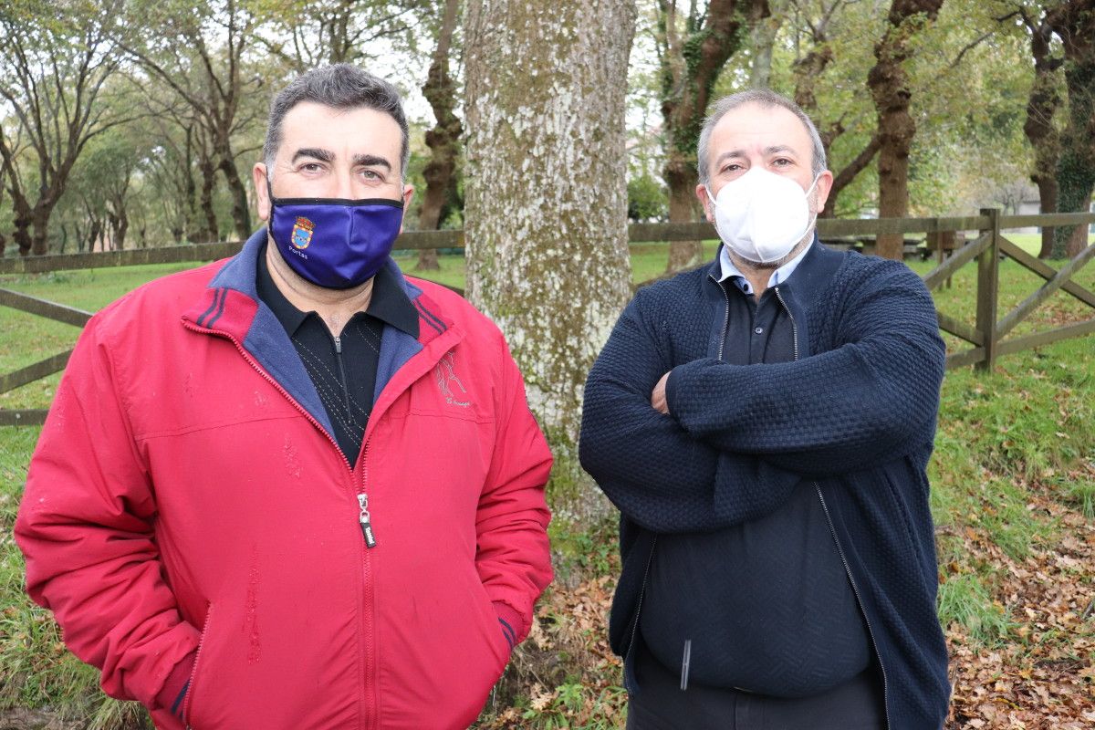 Os alcaldes de Campo Lameiro, Carlos Costa, e de Portas, Ricardo Martínez