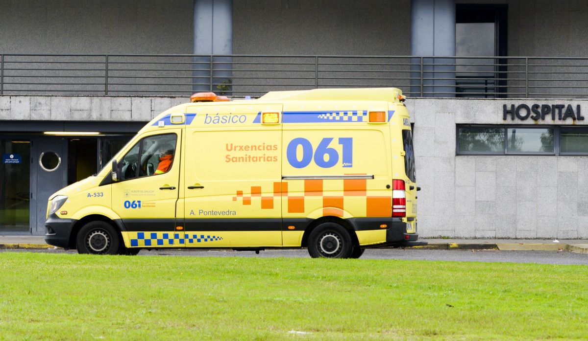 Ambulancia en el Hospital de Montecelo