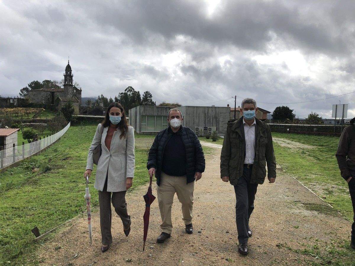 Ana Laura Iglesias, Carlos Costa e Santos Héctor en Campo Lameiro