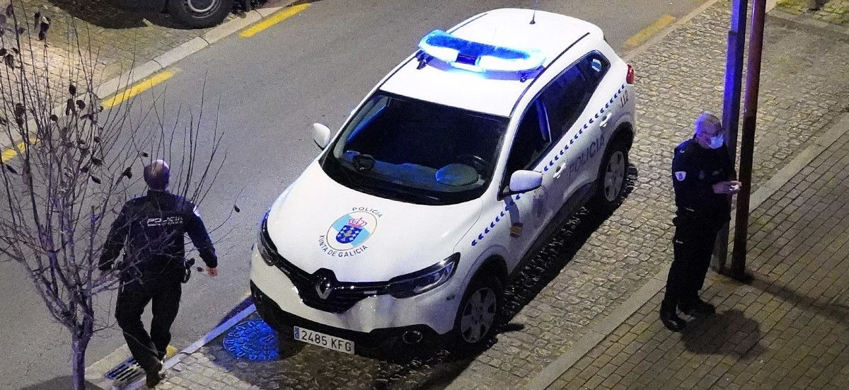 Actuación da Policía Autonómica en Pontevedra