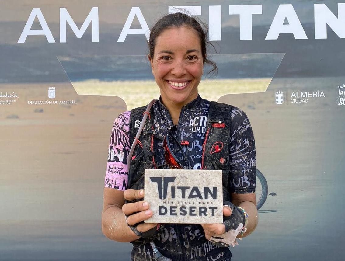 Saleta Castro, despois de terminar a Titan Desert 2020