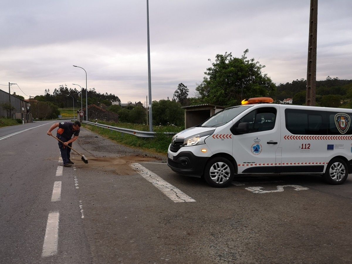 Actuación del Servicio Municipal de Emergencias y Protección Civil de Cuntis