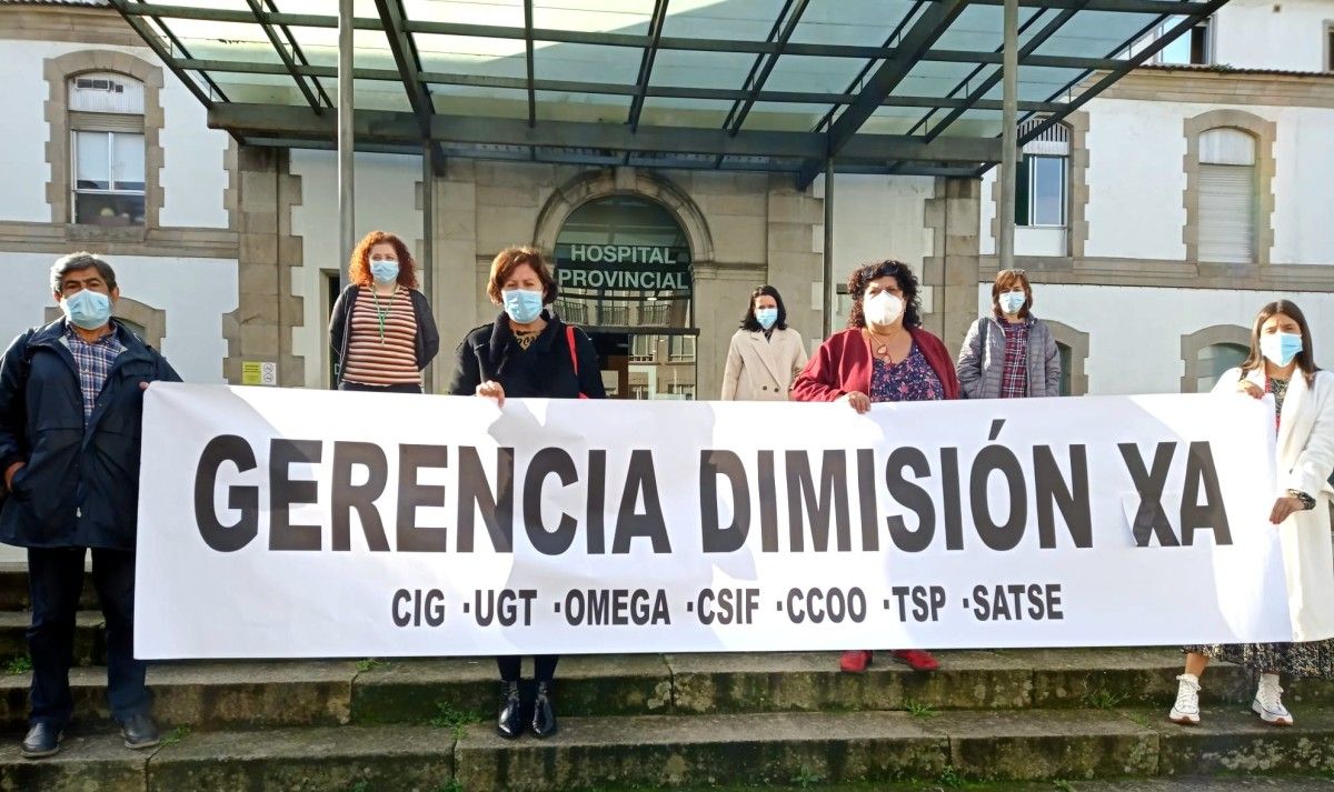 CIG, UGT, OMEGA, CSIF, CCOO, TSP e SATSE piden la dimisión de la directiva del área sanitaria Pontevedra-O Salnés