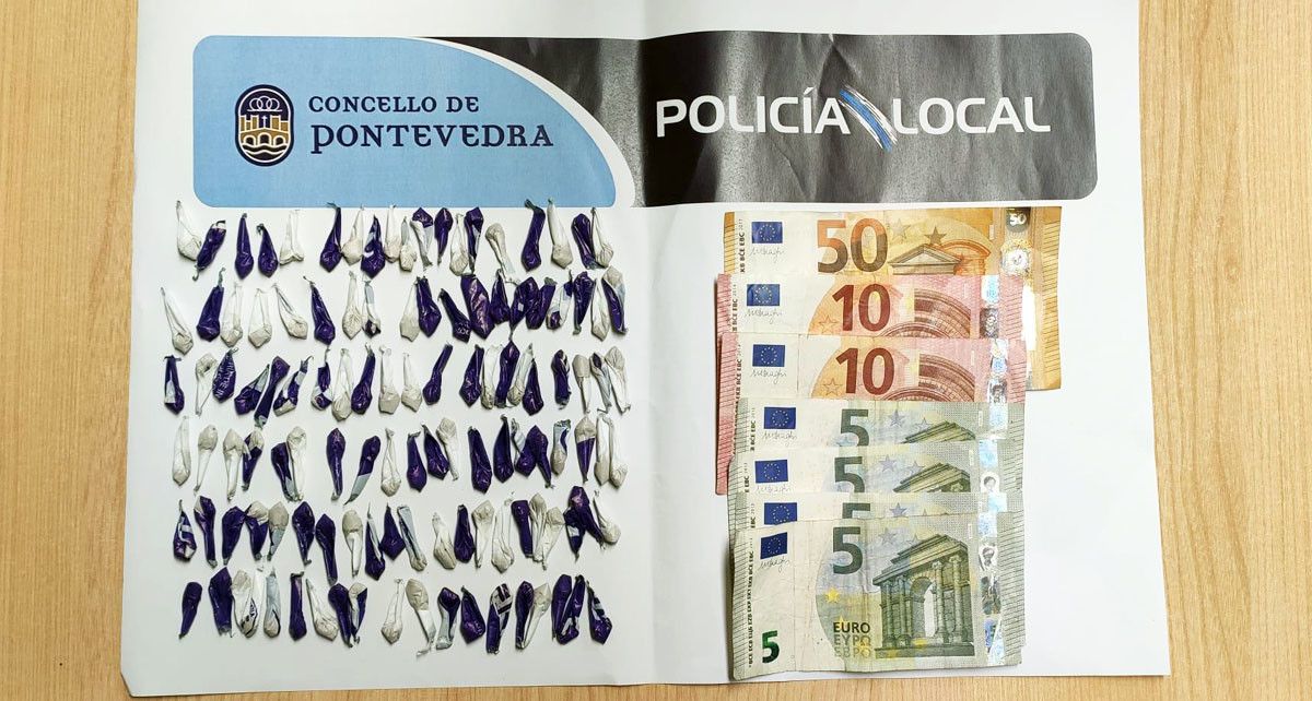 Heroína e diñeiro incautados pola Policía Local