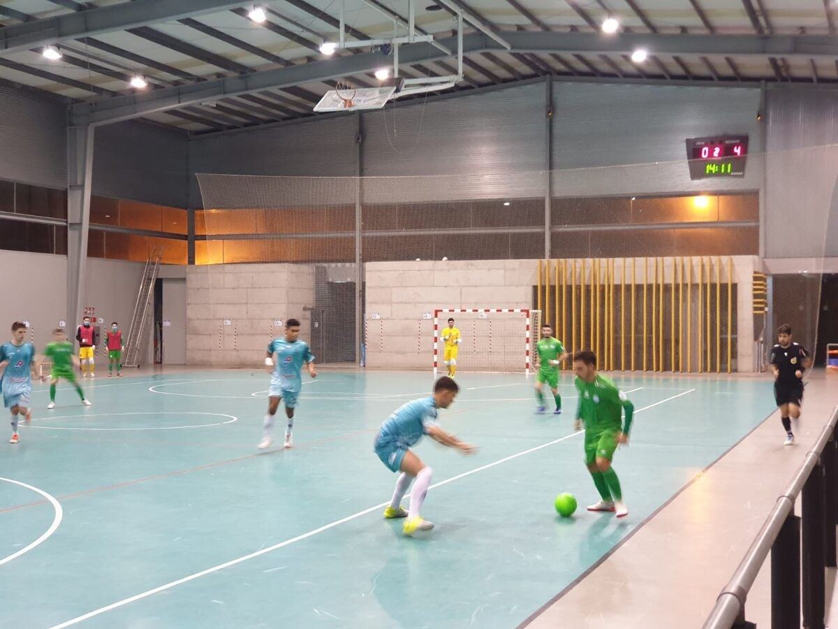 Partido de Copa do Rei de fútbol sala entre o Leis Pontevedra e o Santiago Futsal