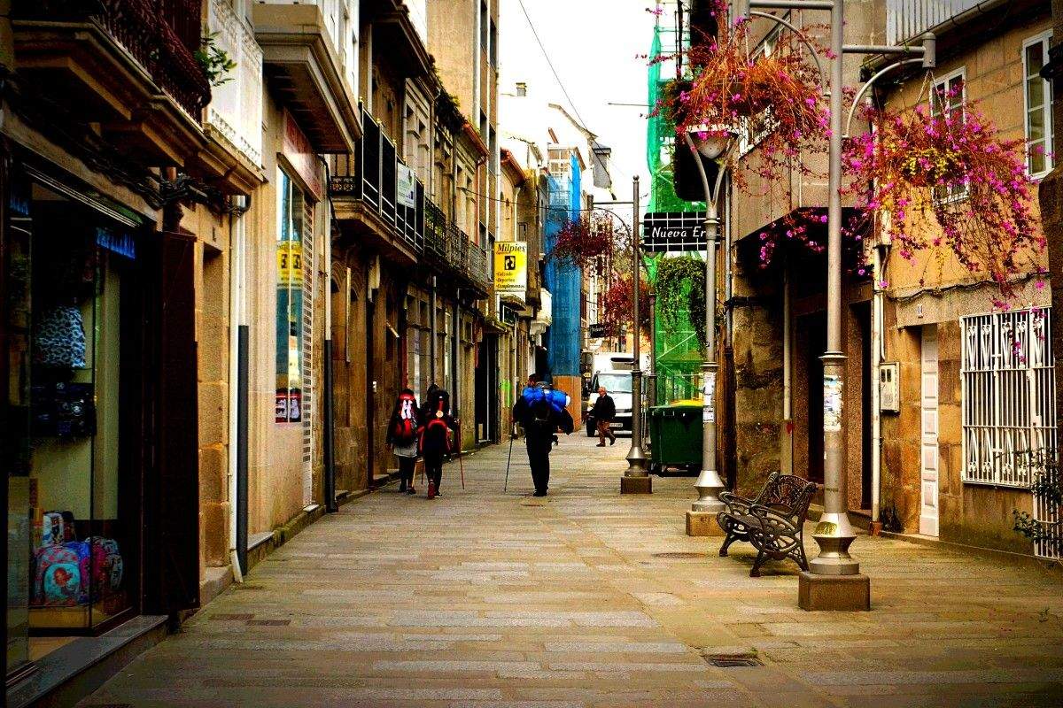 Calle Real de Caldas de Reis