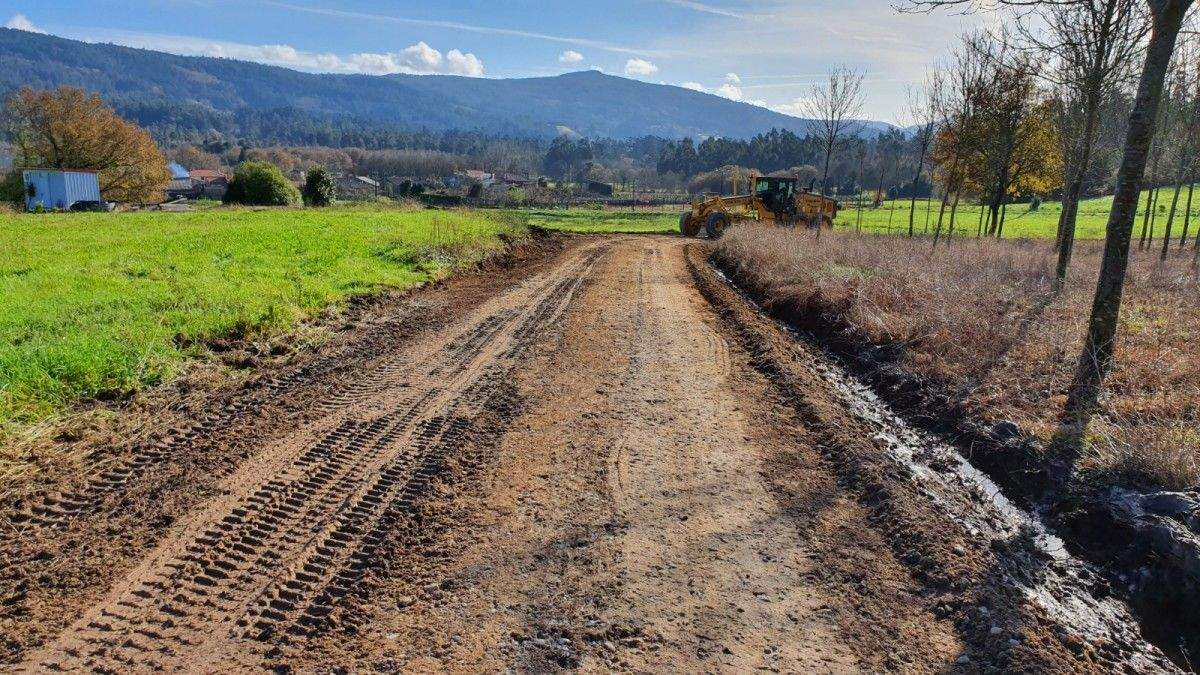 Zona de Troáns, en Cuntis