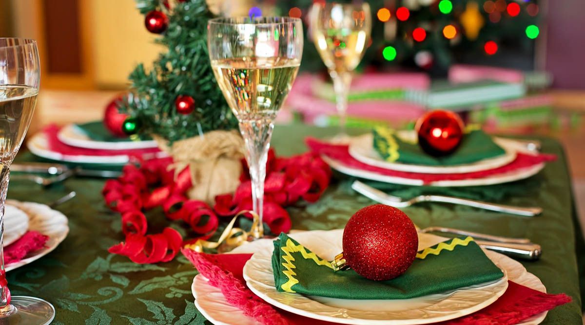 Mesa dunha cea de Nadal