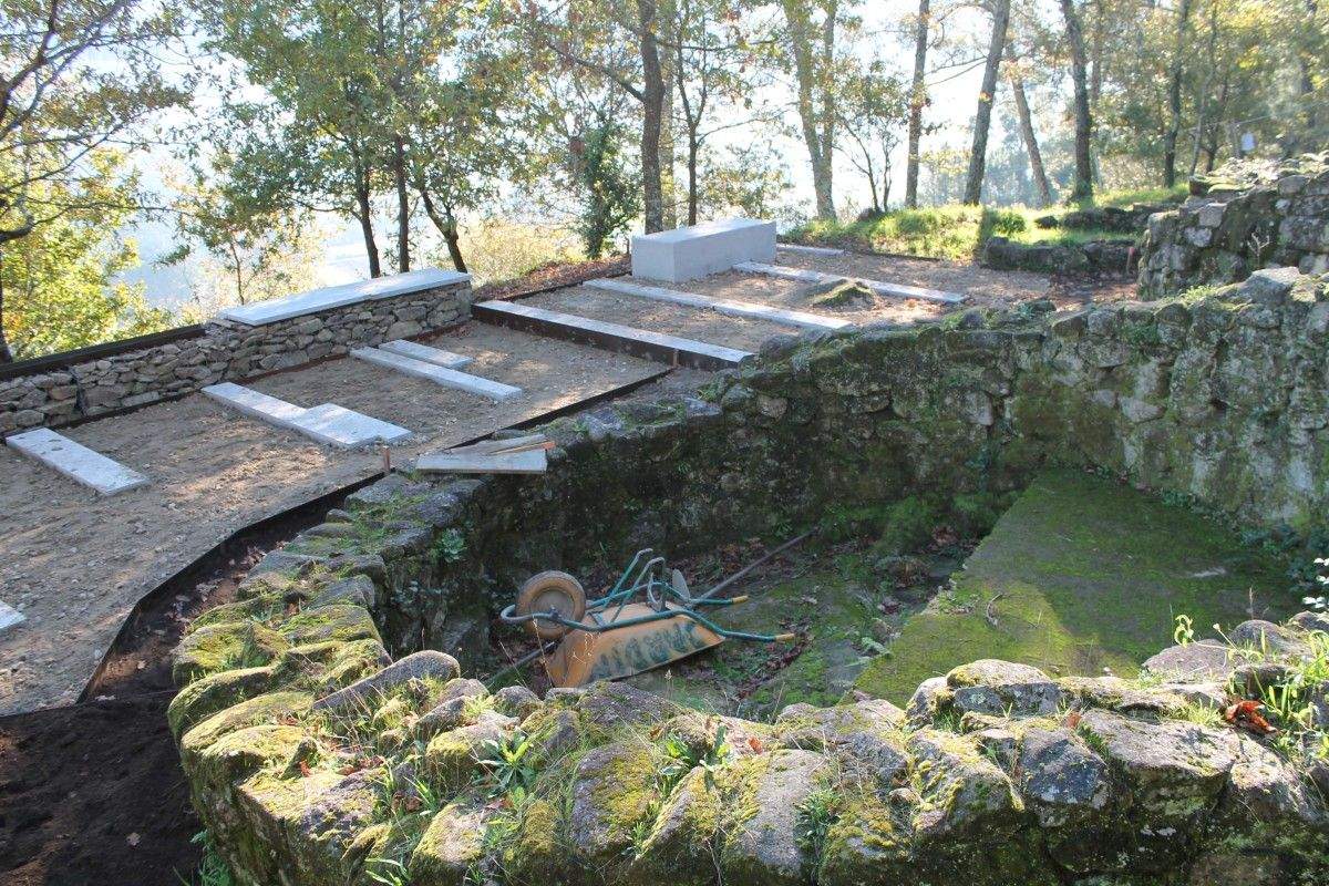 Obras no castro da Subidá
