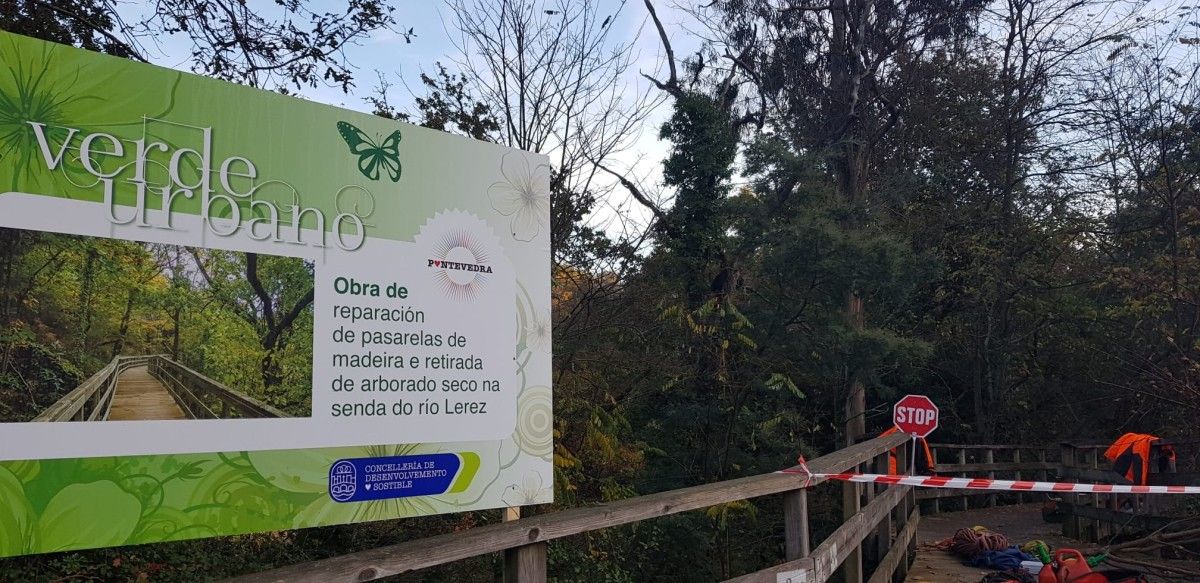 Actuación de mejora en la senda fluvial del Lérez