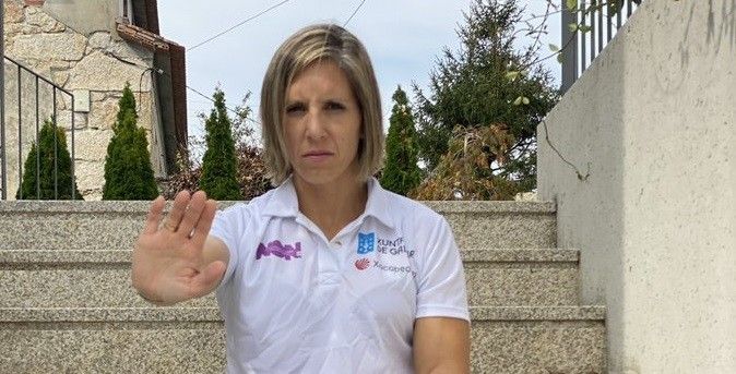 A piragüista Teresa Portela di non á violencia machista