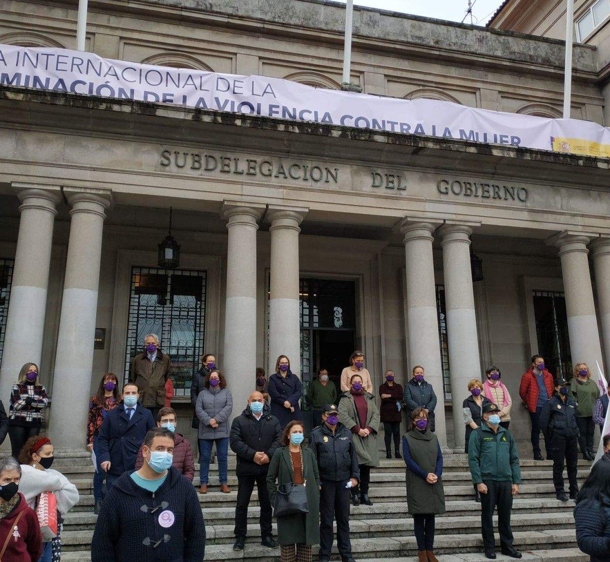 Acto institucional na Subdelegación do Goberno con motivo do 25N