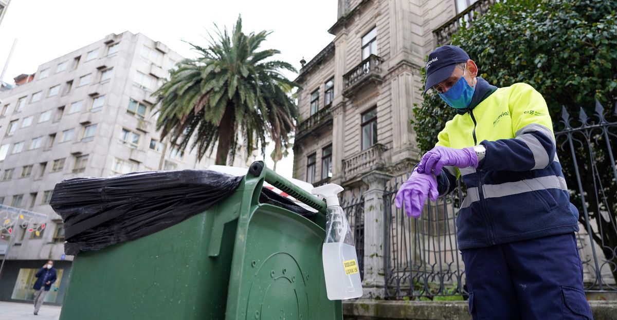 Recollida de lixo a domicilio para doentes de covid-19