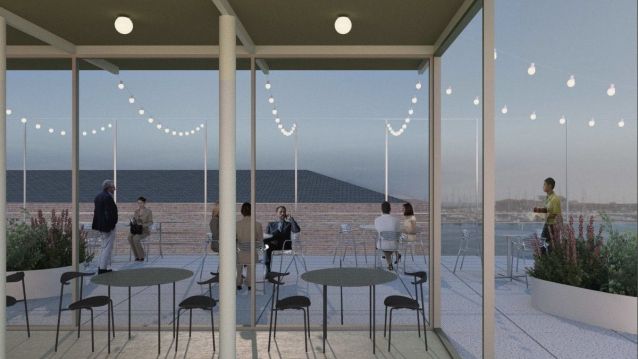Proyecto ganador del concurso de ideas para el futuro mercado de abastos de Sanxenxo