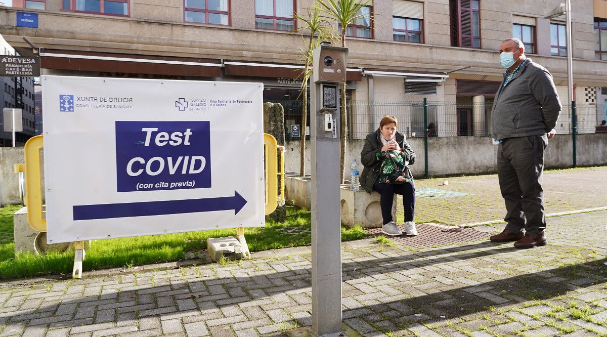 Zona del Hospital Provincial donde se hacen las pruebas PCR para detectar casos de covid-19