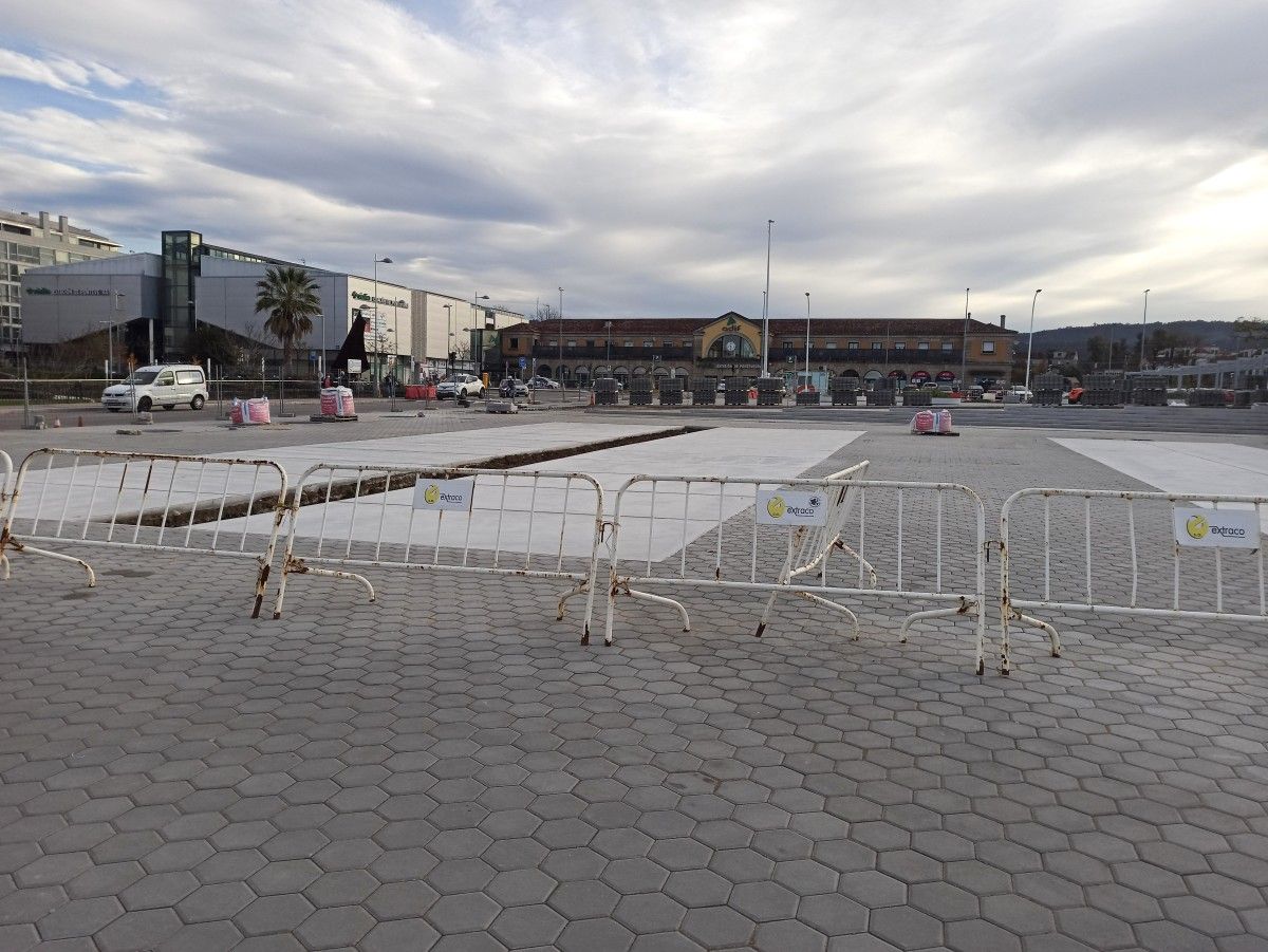 Obras para a creación da Estación Intermodal