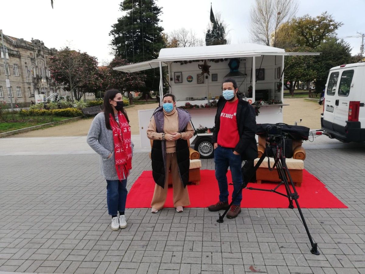 Pontexogos 2020 comienza en la Praza de España con un foodtruck para cocinas dulces de Navidad