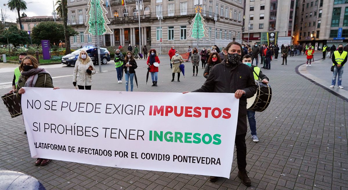 A Plataforma de Afectados pola Covid organiza unha manifestación contra as medidas da desescalada na hostelería