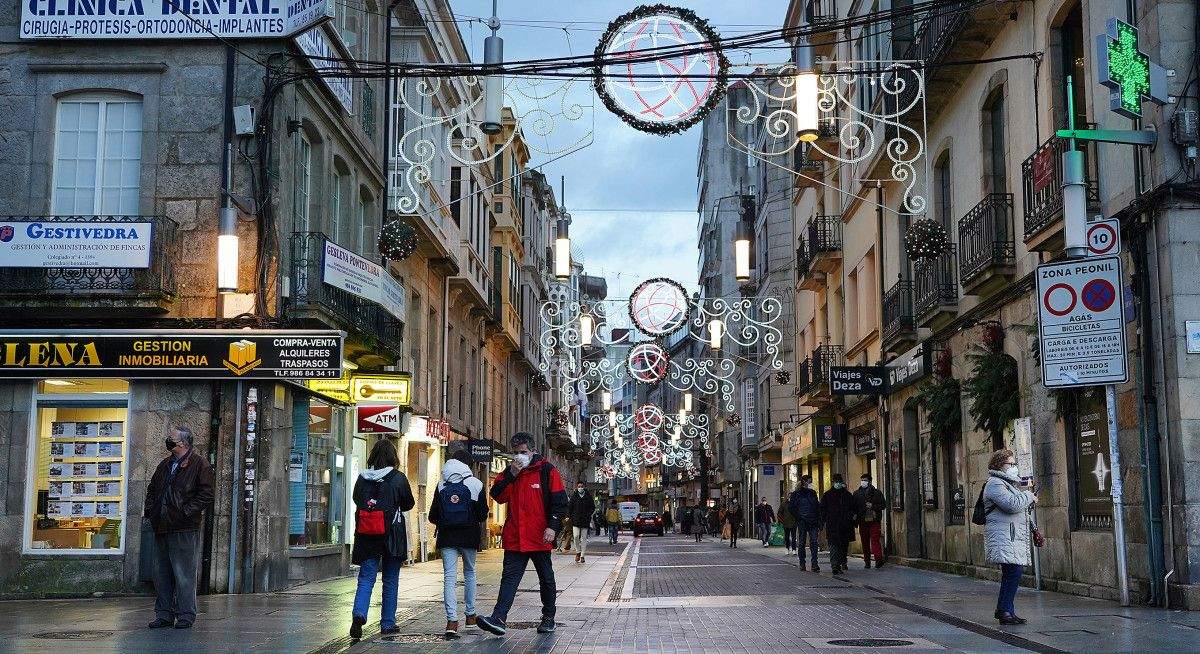 Encendido de la iluminación de Navidad en Pontevedra Encendido de la iluminación de Navidad en Pontevedra