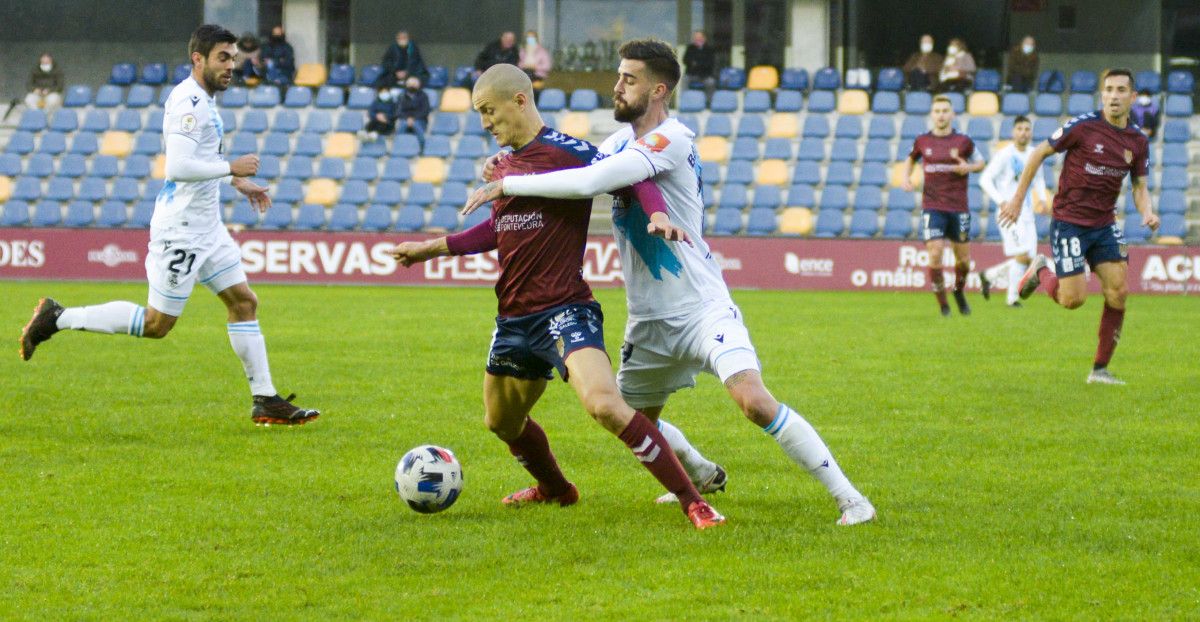 Partido de Segunda División B en Pasarón entre Pontevedra CF e RC Deportivo de la temporada 2020/2021