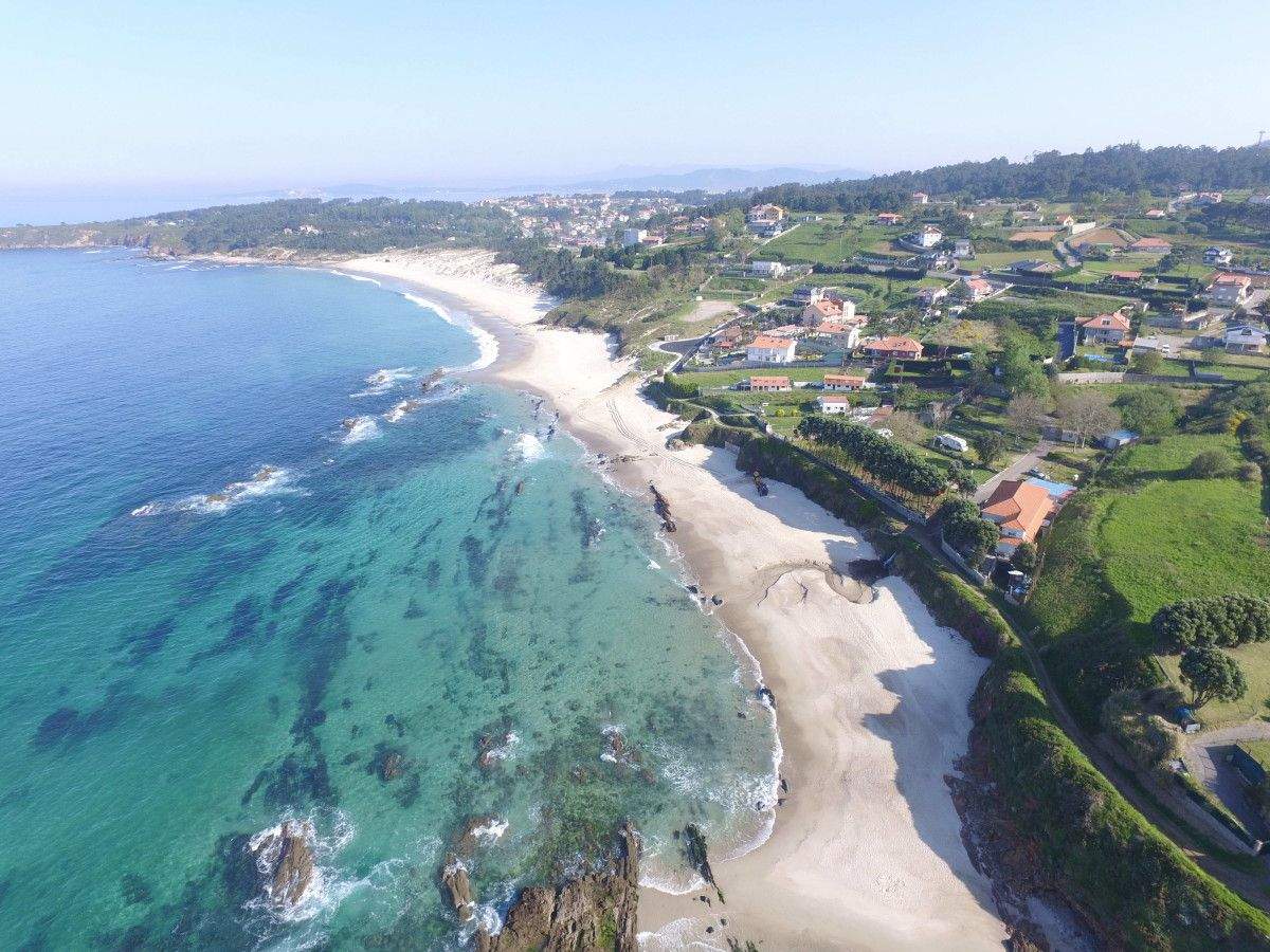 Imaxe aérea de Sanxenxo