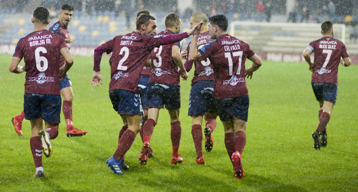Partido de Segunda División B en Pasarón entre Pontevedra CF e RC Deportivo da tempada 2020/2021
