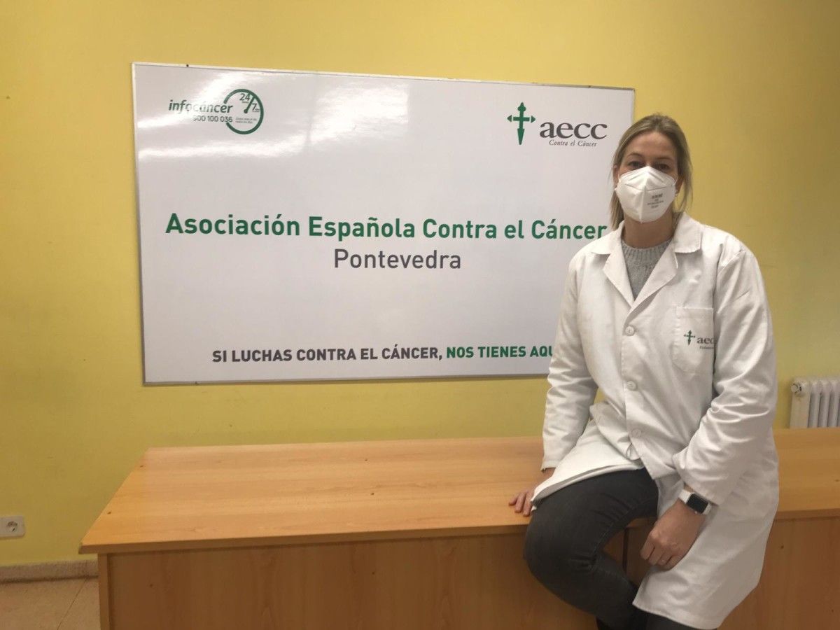 Ánxela Alonso, logopeda da AECC na provincia de Pontevedra 