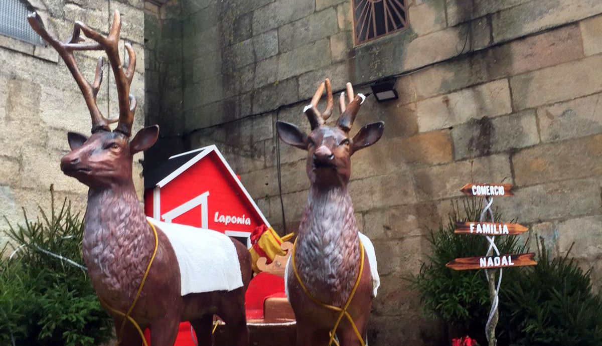 Corzos en la Iglesia Vieja de Marín