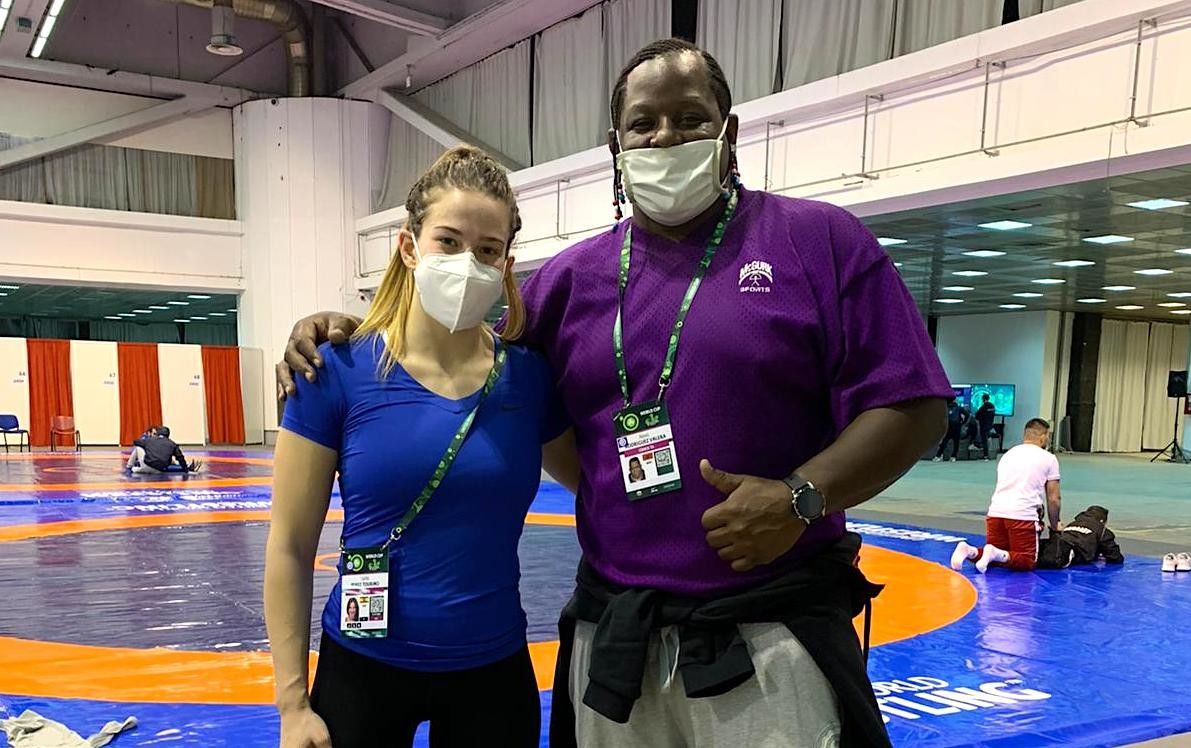 Lydia Pérez, na xornada previa á Copa do Mundo en Serbia