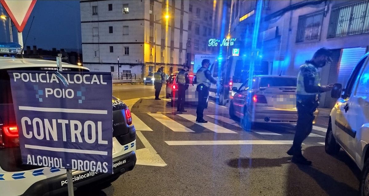Control de la Polícía Local de Poio en A Barca