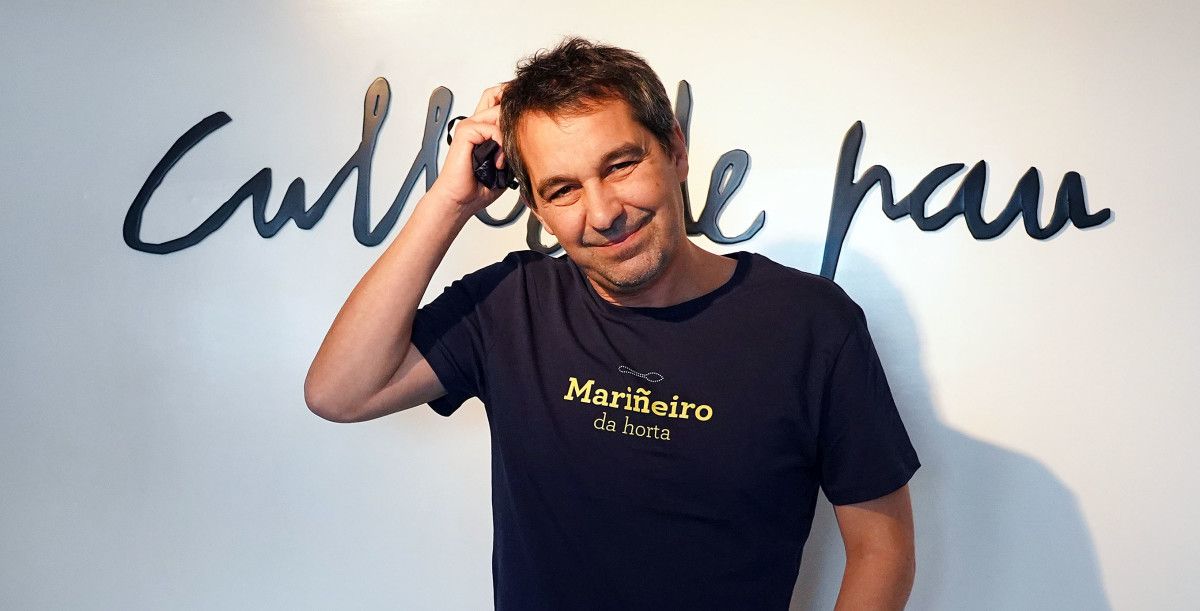 Javier Olleros, no seu restaurante