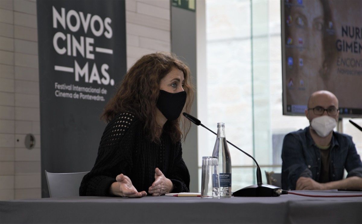 A directora Nuria Giménez durante a súa participación en Novos Cinemas 05