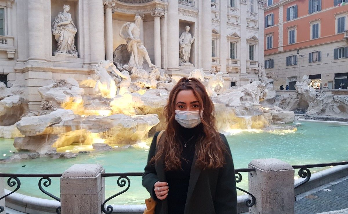María Liñares vuelve a Pontevedra desde Roma