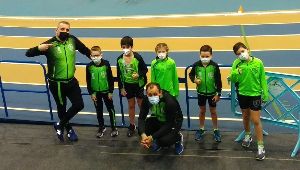 Atletas do Pinarium no Campionato Galego en Ourense