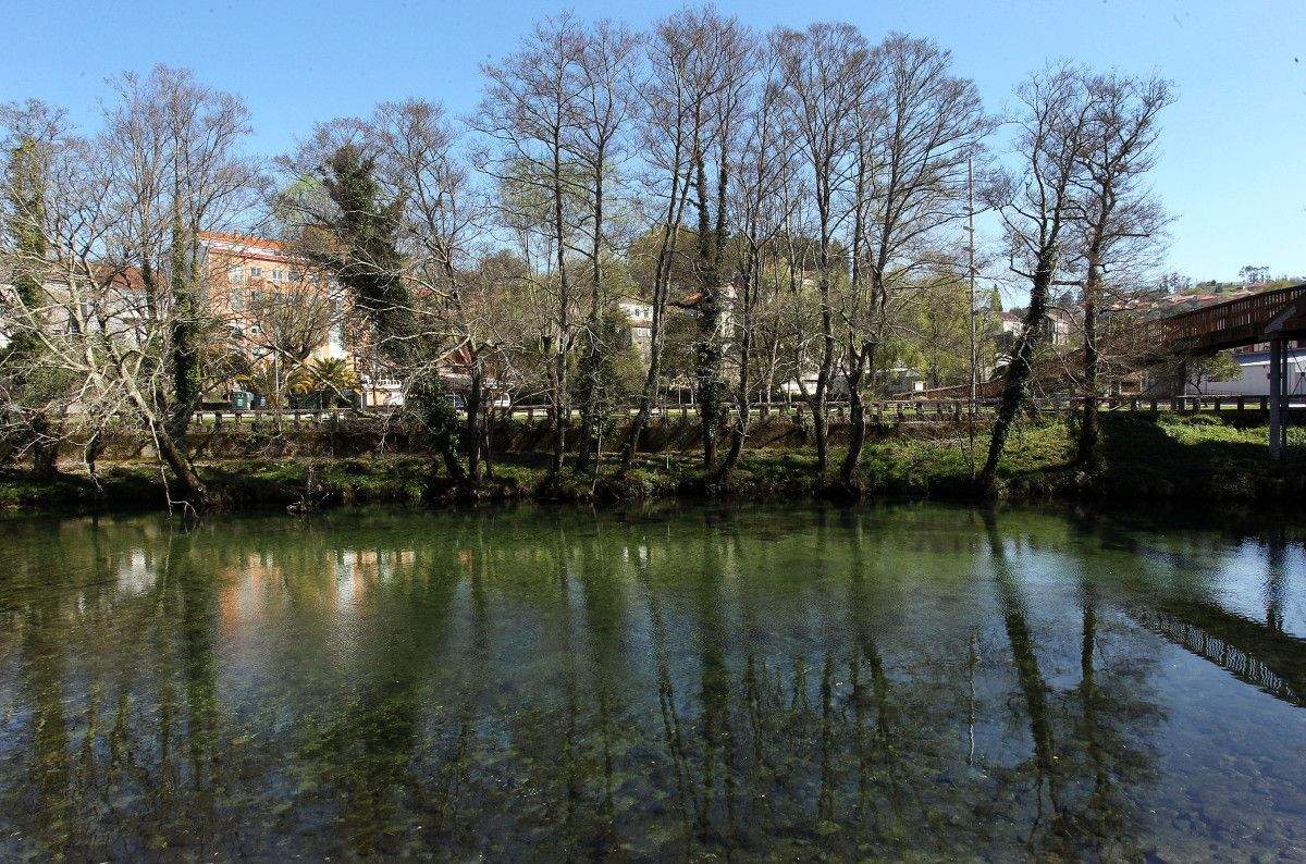 O Río Verdugo, en Ponte Caldelas