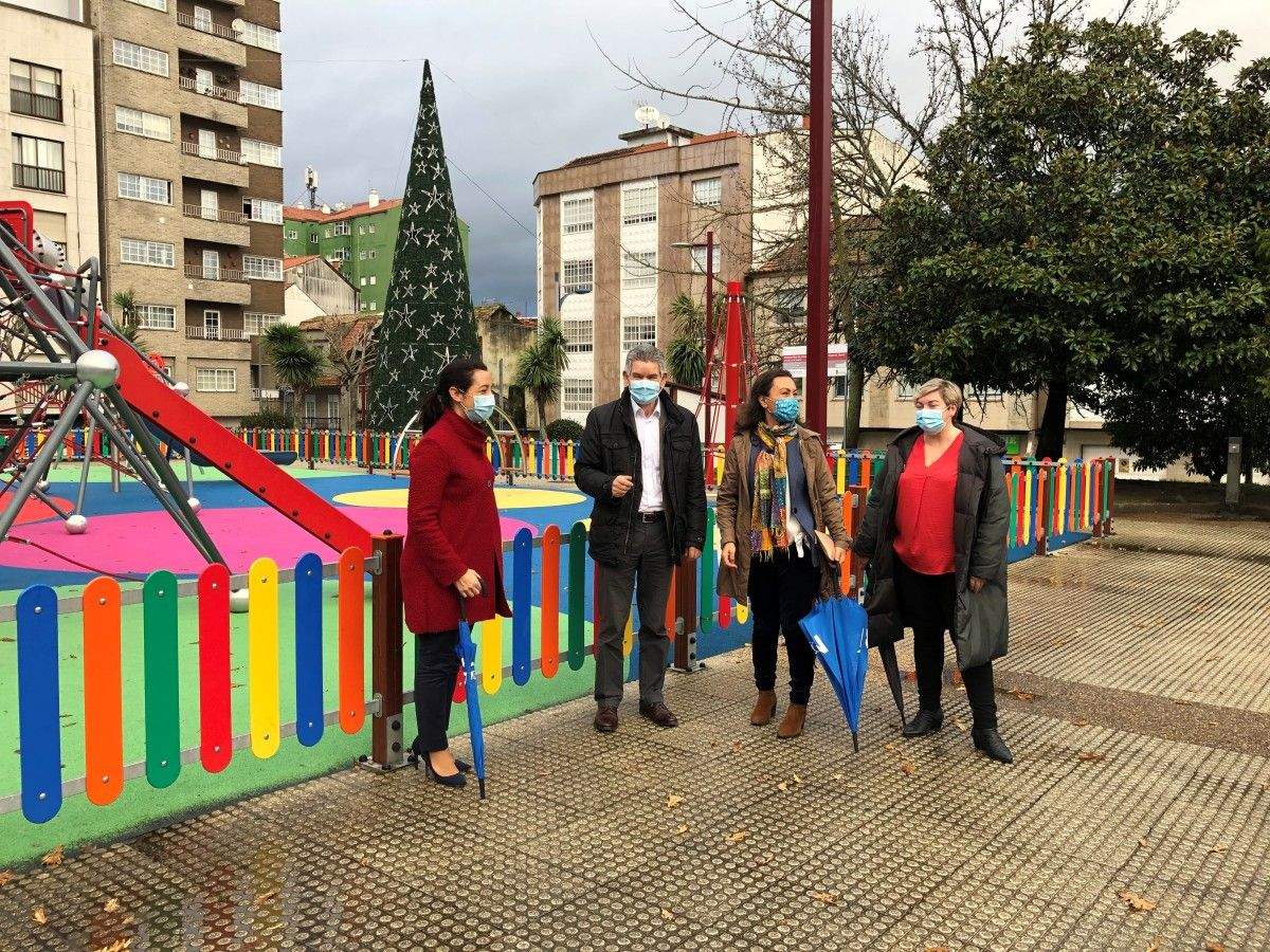 Visita á ampliación da zona de xogos do Parque Eguren